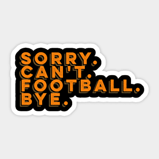 Football - Retro Type Sticker